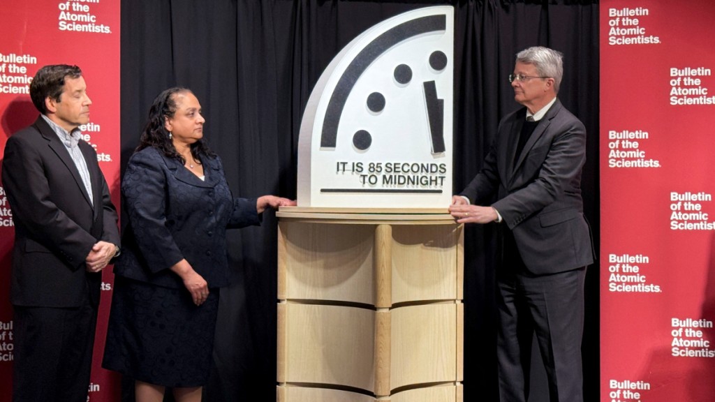 科學家再將末日時鐘調快。路透社