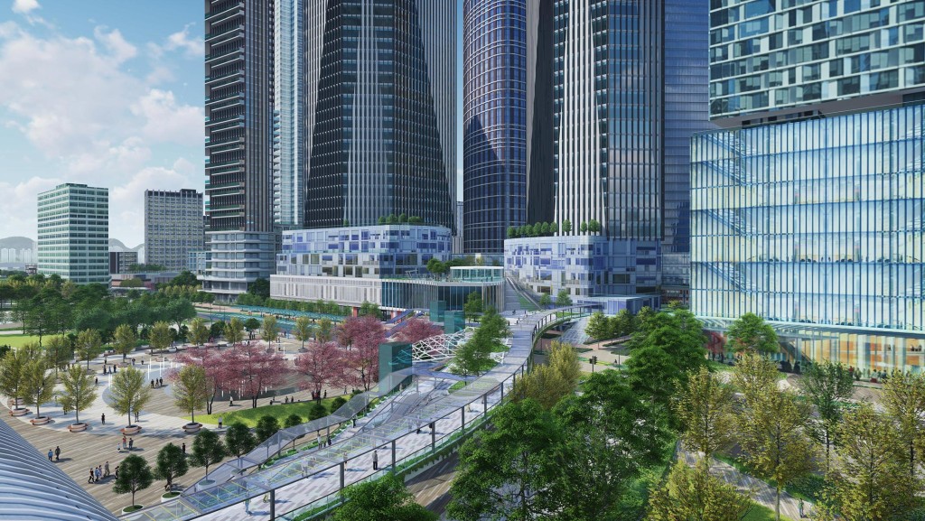 新發展區市中心提供逾千萬方呎商業樓面