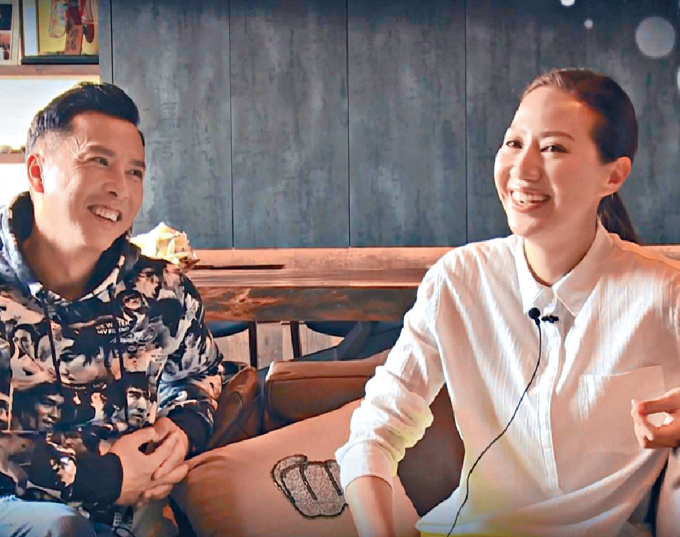 ■子丹和汪詩詩暢談拍拖交往趣事。