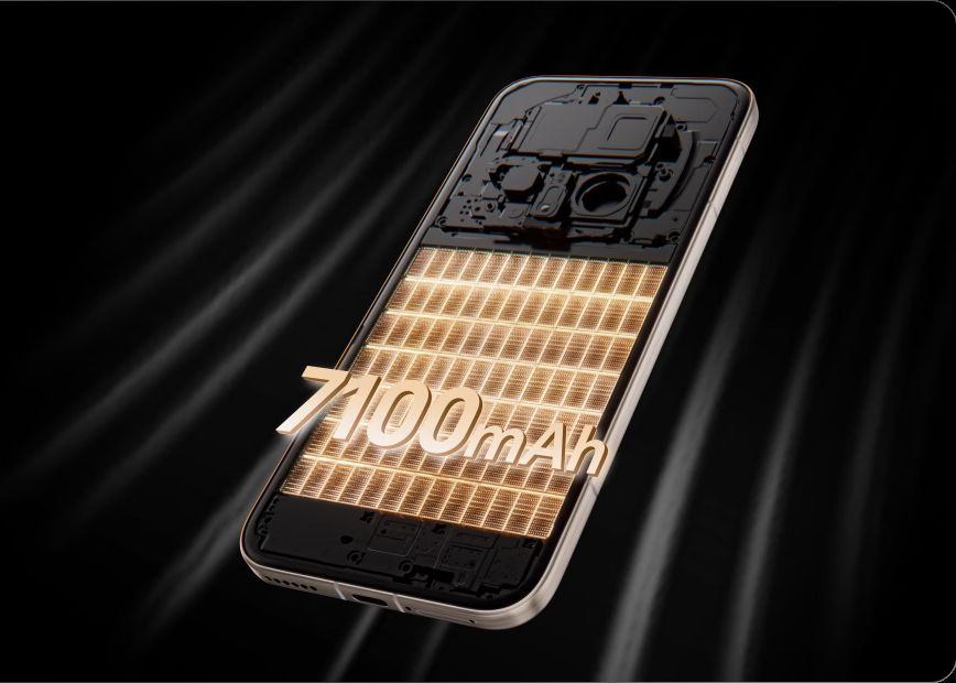  青海湖電池由上代5,850mAh大增至7,100mAh，續航力進一步提升。