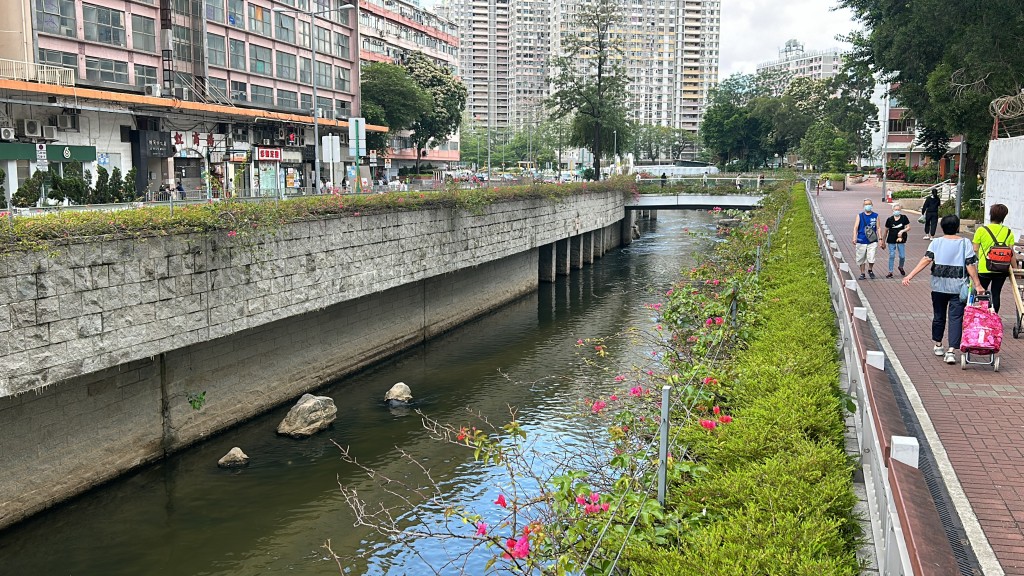 現場是介乎新蒲崗及彩虹道一段啟德河。 現場是介乎新蒲崗及彩虹道一段啟德河。