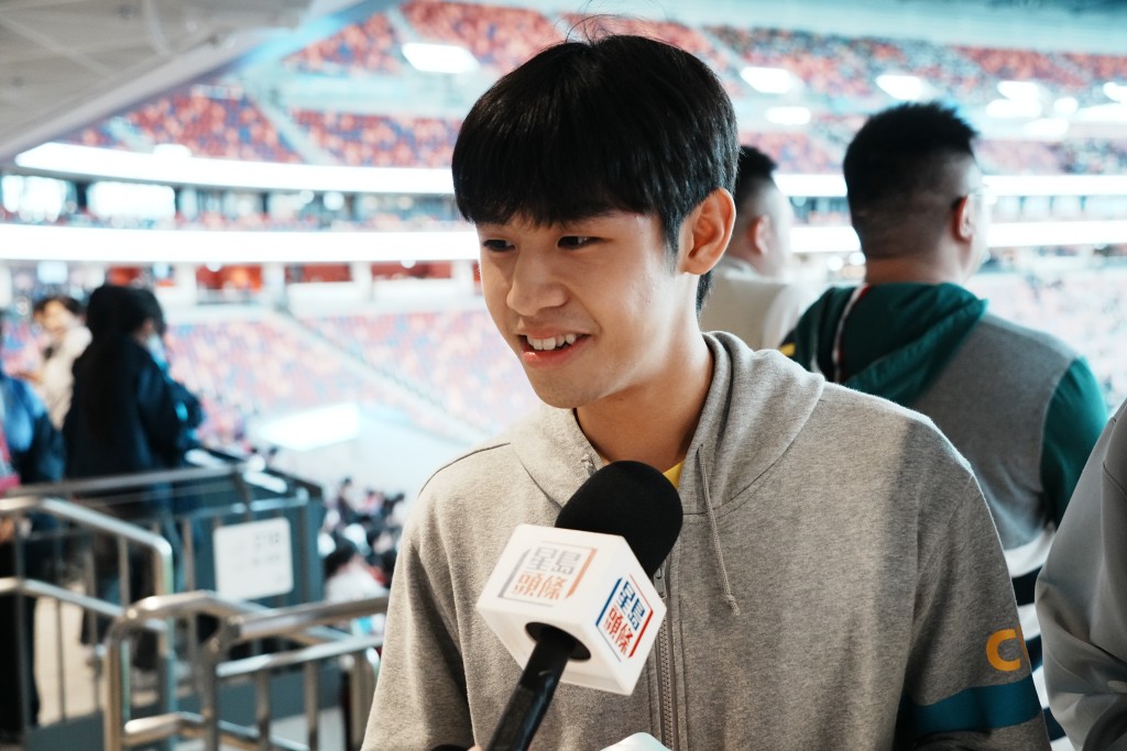 劉同學表示，感到很開心香港能舉辦這樣的賽事。