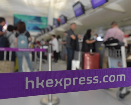 香港快運航空指網上預辦登機暫停。資料圖片