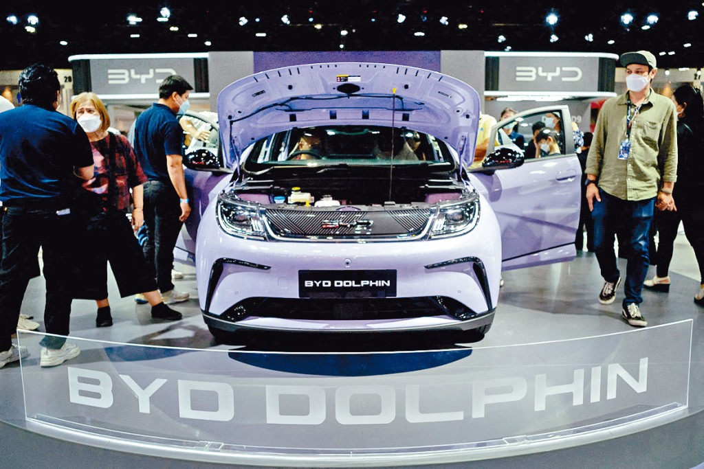 比亞迪DOLPHIN新能源車在泰國上市。
