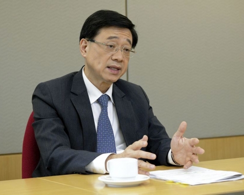 李家超指，想用所謂制裁作恫嚇，不會得逞。資料圖片