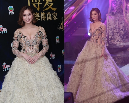 馮盈盈謂出席盛事故盛裝現身。