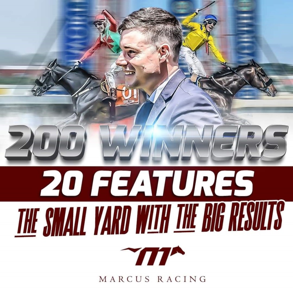 馬恪斯獲得從練以來第二百場頭馬。 馬恪斯獲得從練以來第二百場頭馬。