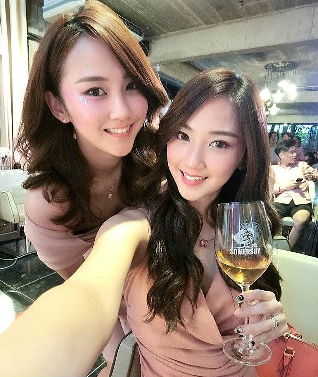 馬來西亞的模特兒劉齊敏和劉齊慧。網圖