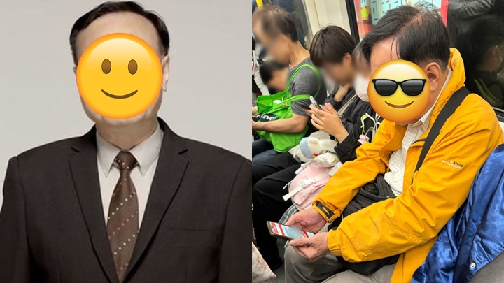 TVB「御用司機」搭港鐵被捕獲面露疲態 網民錯重點好奇旁邊人神似鄭嘉穎