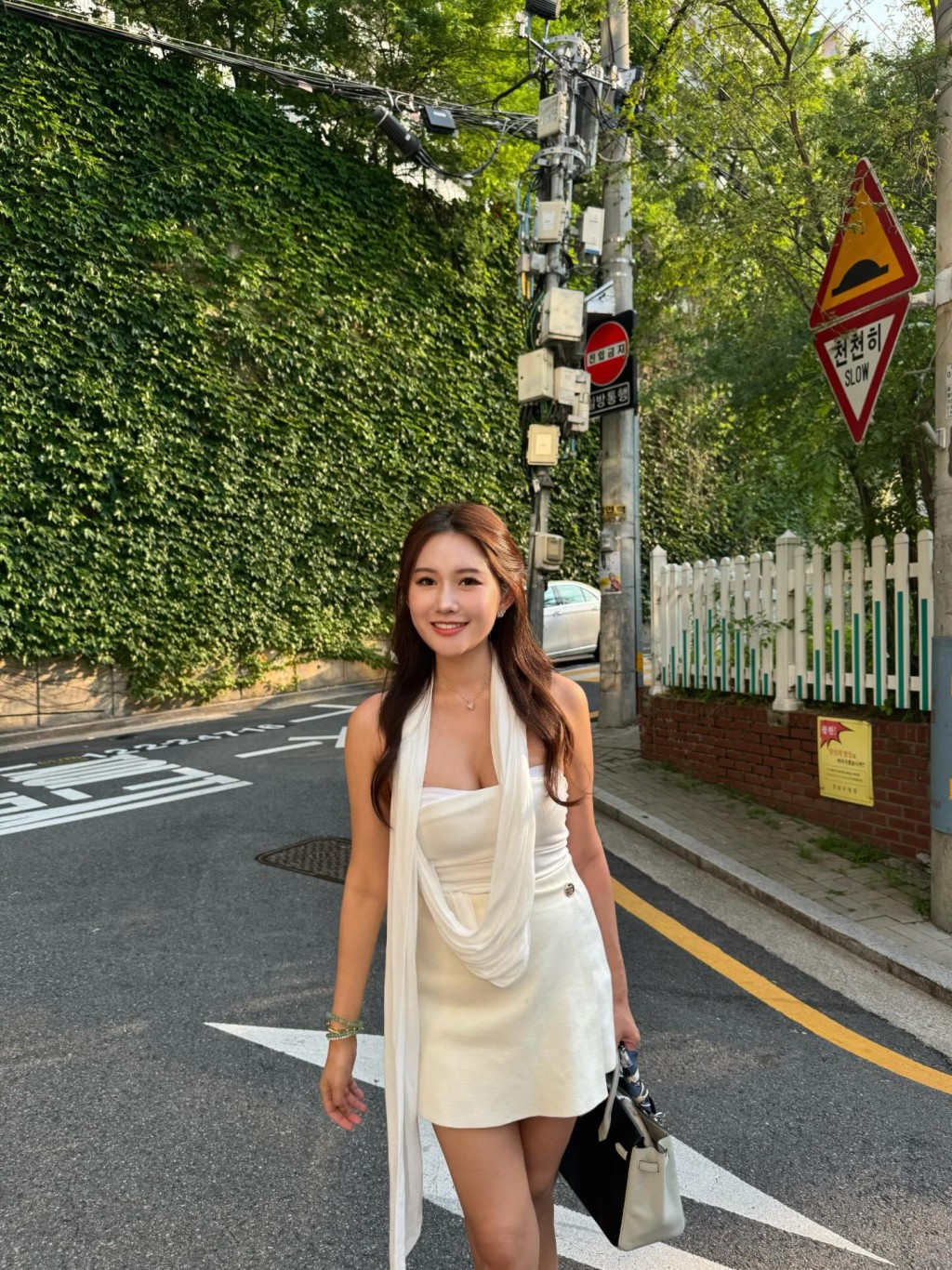 梁懿婷近日到韓國旅行。 梁懿婷近日到韓國旅行。