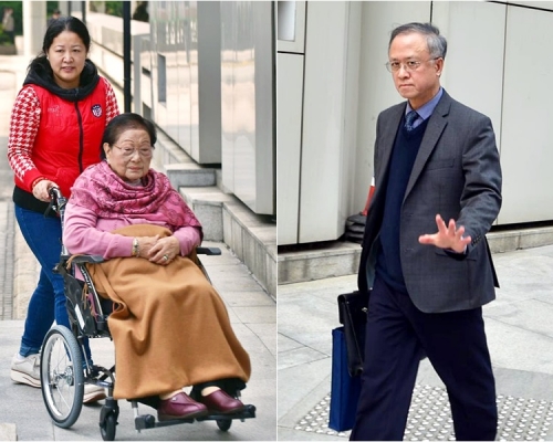 羅鷹瑞(右)指母親羅老太在家中備受尊敬，但 並非家族「話事人」。