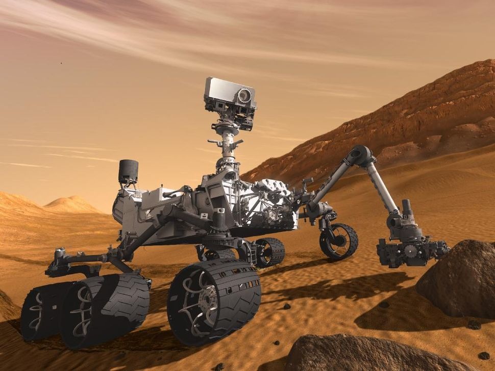 好奇号探测车在火星有“惊人”发现。网图