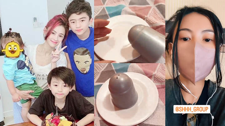 張栢芝陪細仔Marcus玩煮飯仔好配合,上錯單都照講唔該。