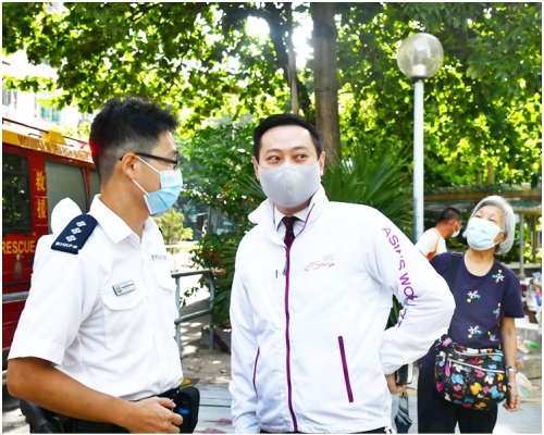 徐英偉到場視察。