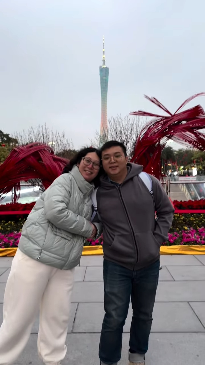 利愛安與丈夫非常合襯。