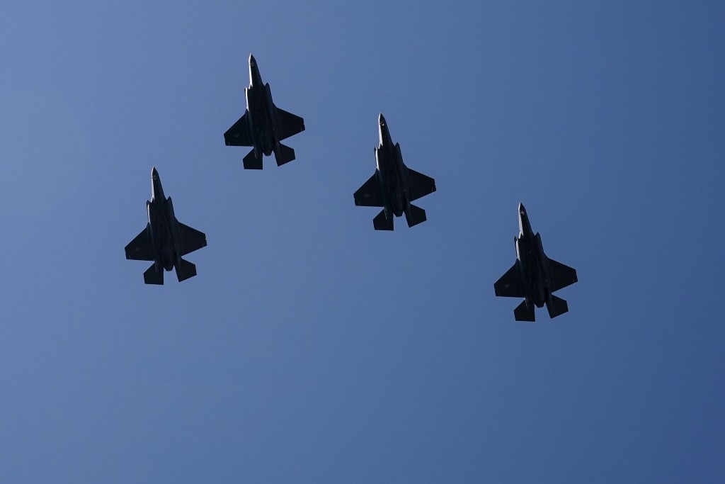 美國10架F-35隱形戰機飛赴波多黎各。法新社