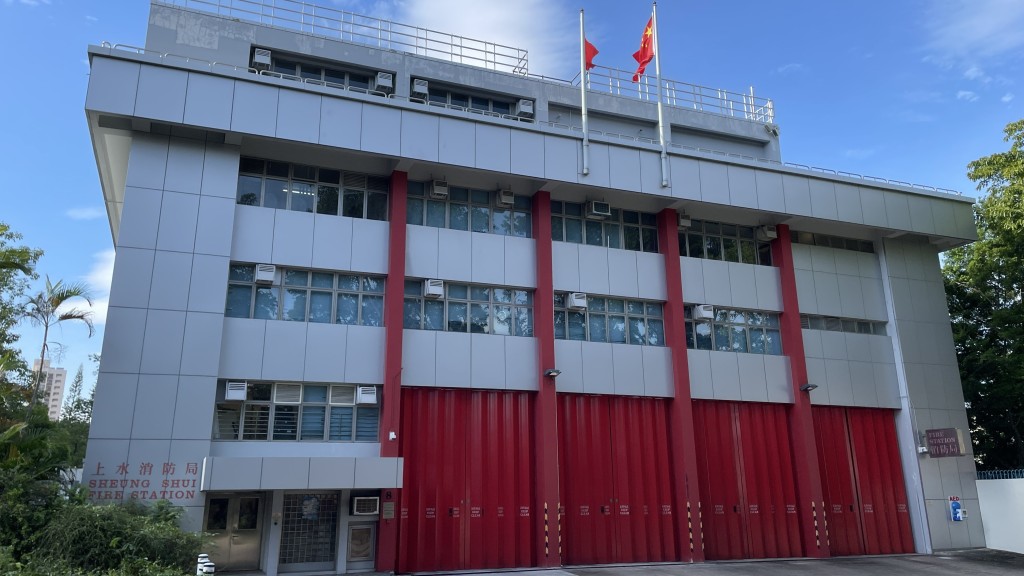 上水唐公嶺發生山火,消防通宵撲救。資料圖片
