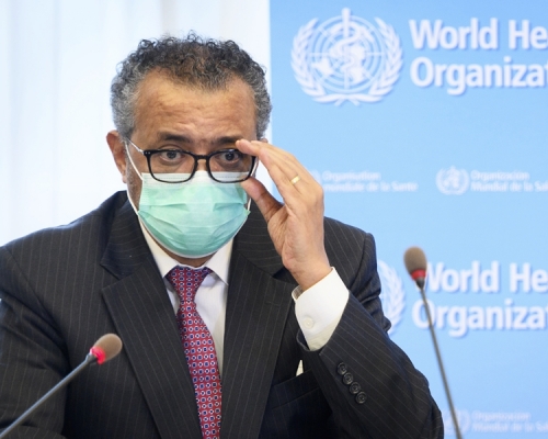 世衞組織總幹事譚德塞。AP資料圖片