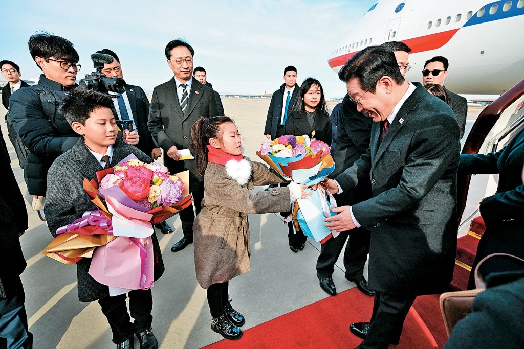 韓國總統李在明抵達北京。