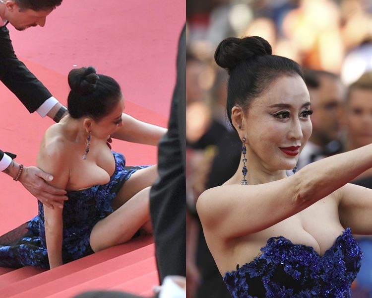 內地谷胸大媽的舉動真失禮。（AP）