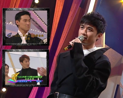 古巨基唱自己的得獎歌《愛得太遲》外，也唱了學友和黎明的串燒金曲。