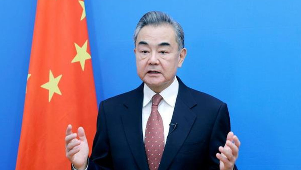 王毅出席上海合作組織:歷史、現狀和前景圓桌會議。資料圖片