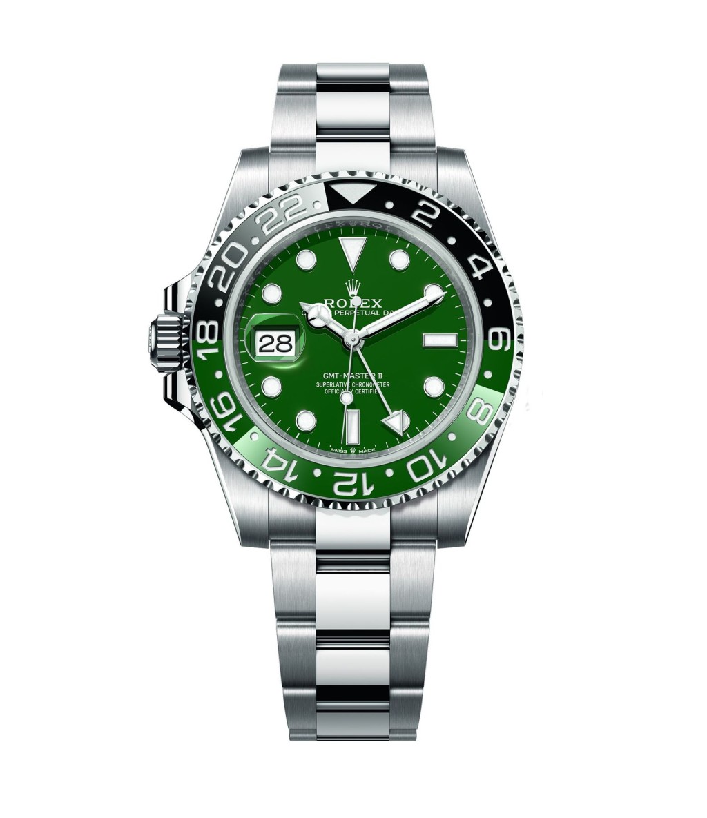 Rolex GMT-Master II,錶殼:白金 / 機芯:3285型自動 / 售價:$388,700。 Rolex GMT-Master II,錶殼:白金 / 機芯:3285型自動 / 售價:$388,700。