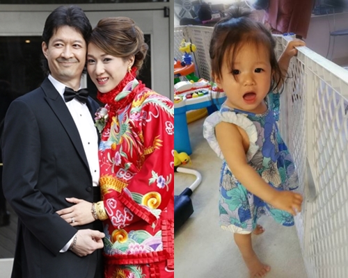 鍾嘉欣在去年2月閃嫁脊醫老公後,同年8月誕下囡囡Kelly。