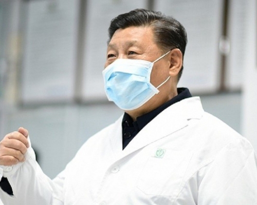 習近平早前在北京視察。新華社資料圖片