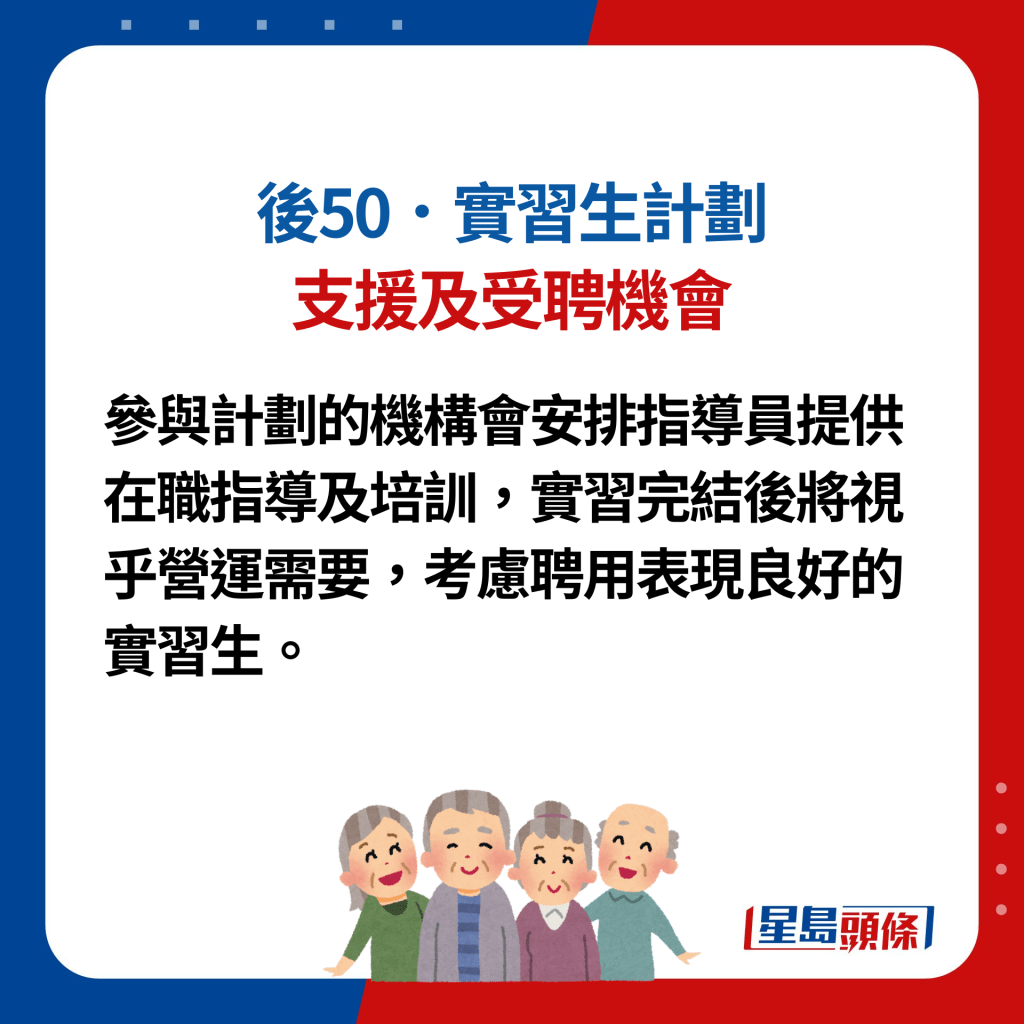 后50．实习生计划5. 支援及受聘机会