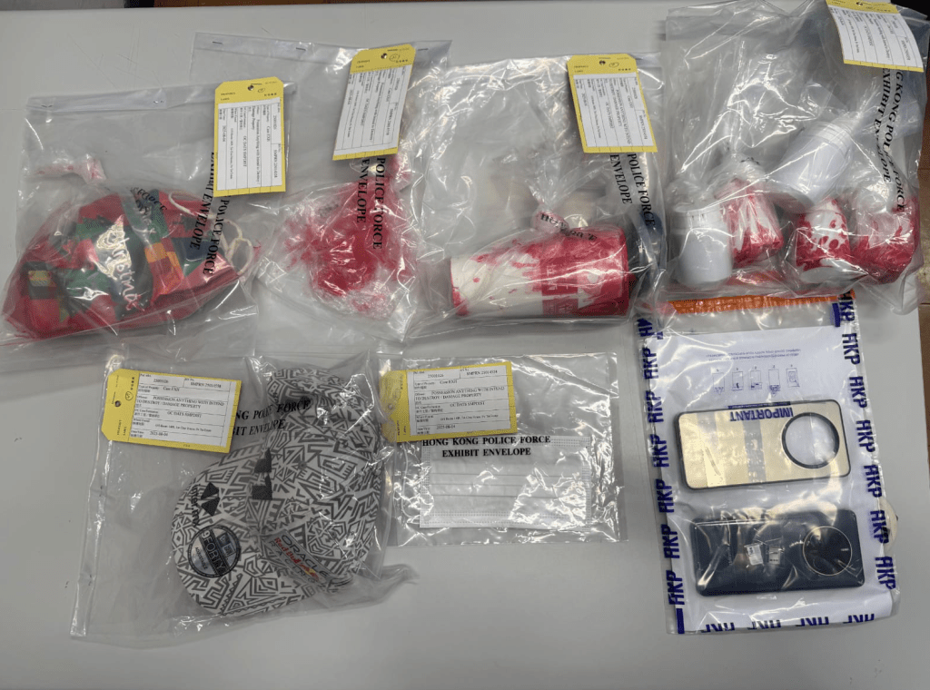 警方展示證物。警方提供