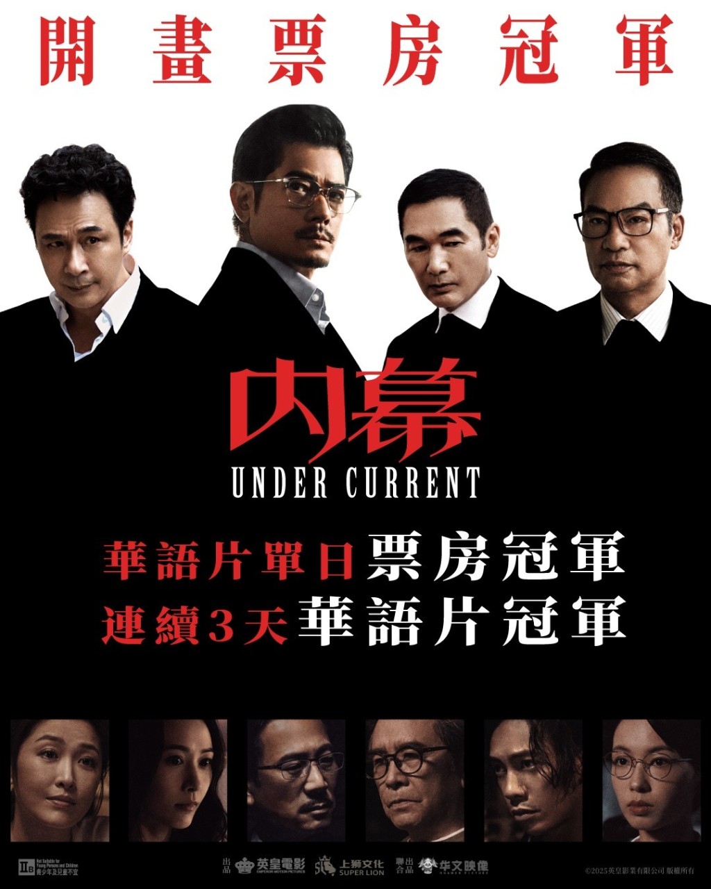 《內幕》自12月6日上映以來,票房表現出色,成為「華語片單日票房冠軍」及「連續3天華語片冠軍」。 《內幕》自12月6日上映以來,票房表現出色,成為「華語片單日票房冠軍」及「連續3天華語片冠軍」。