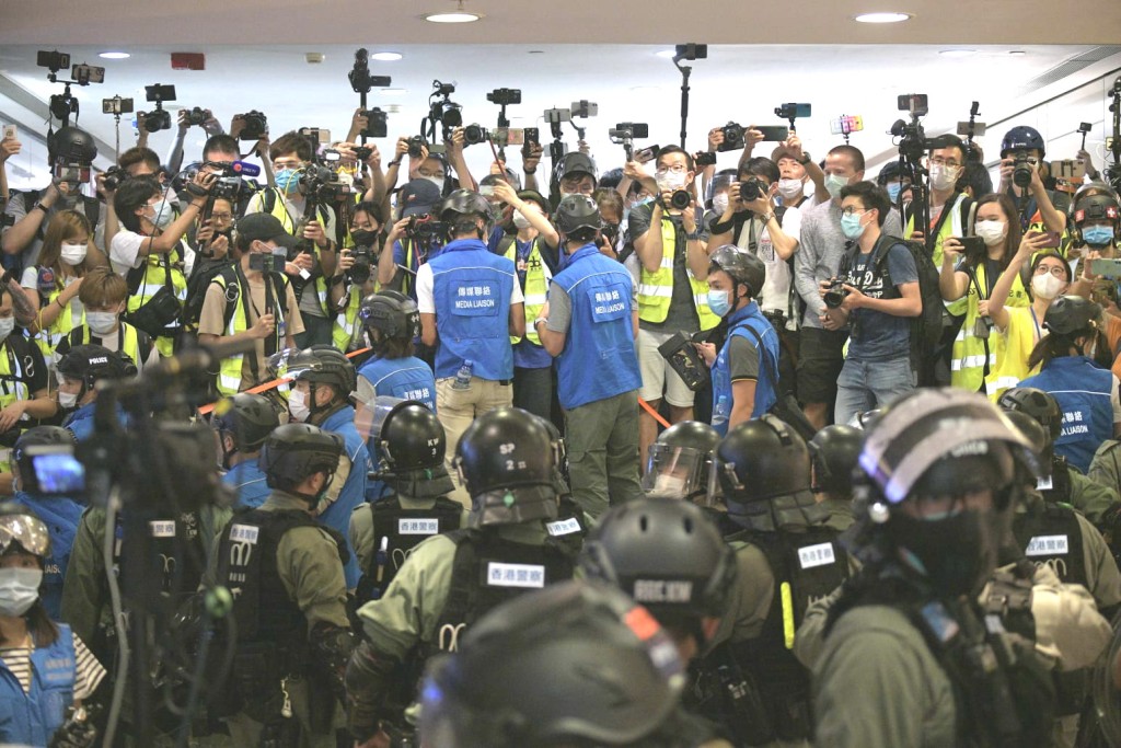 林鄭月娥希望為記者提供協助,但不會對警方執法行動造成障礙。資料圖片