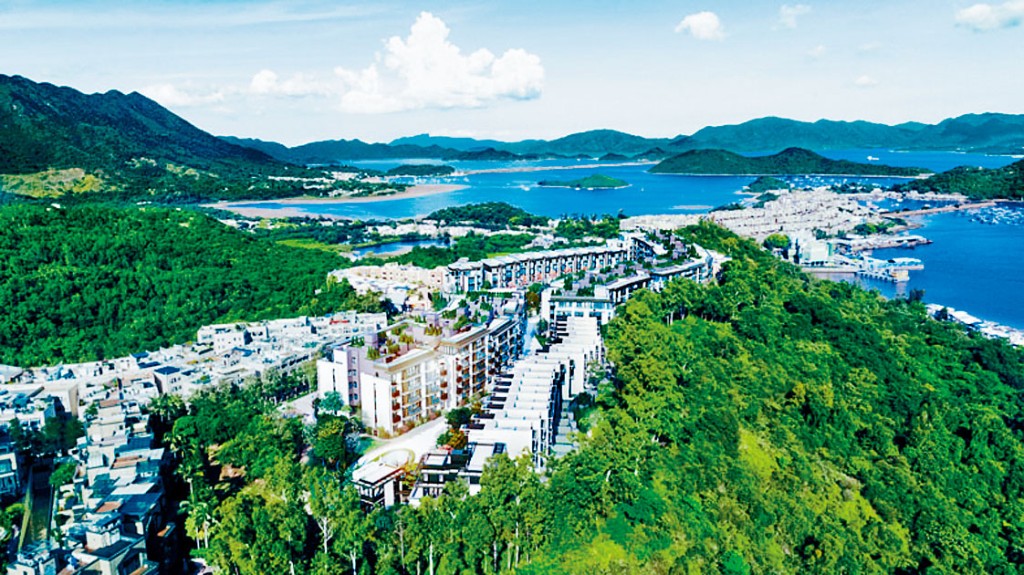 林海山城昨日首沽洋房，並以「雙破頂」售出。