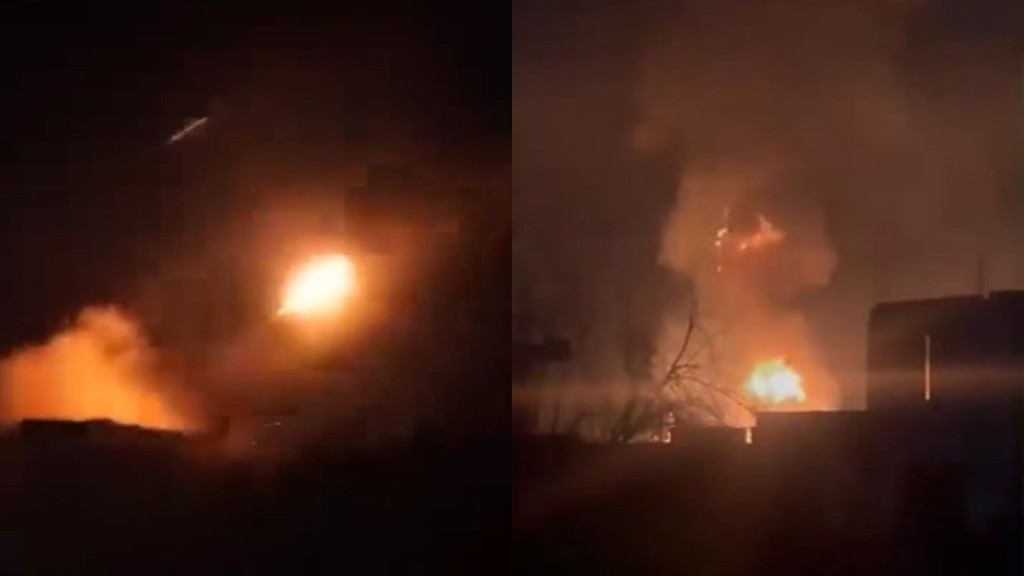 敘利亞沙姆解放組織（HTS）發射火箭攻擊黎巴嫩邊境城鎮卡斯爾。 X/OSINTWarfare