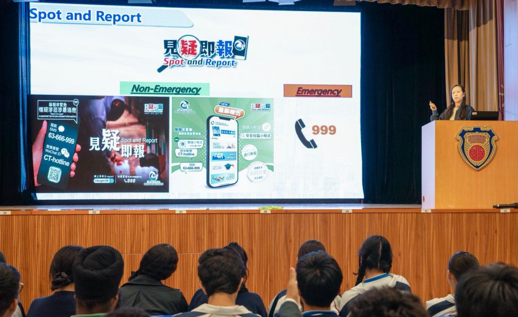 海關Customs YES走入校園向超過150位學生推廣國民教育。香港海關facebook圖片