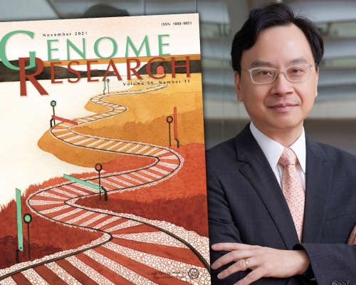 中文大學醫學院盧煜明教授設計有關DNA的圖像成為最新一期國際權威科學期刊的刊面。