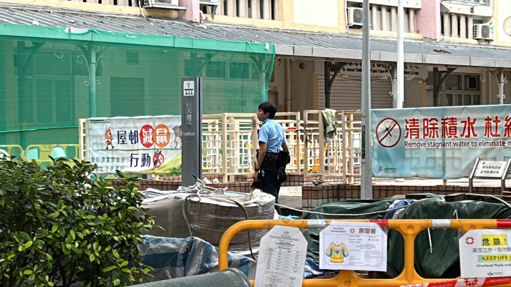 警員到場調查。蔡楚輝攝