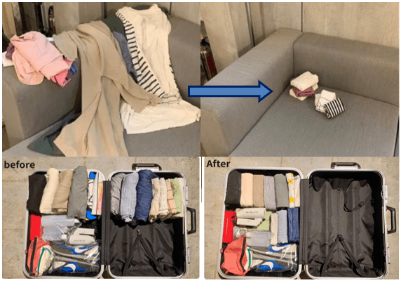 據官方測試，指衣物體積大減85%，但實際尺寸視乎衣物大小及物料而定。