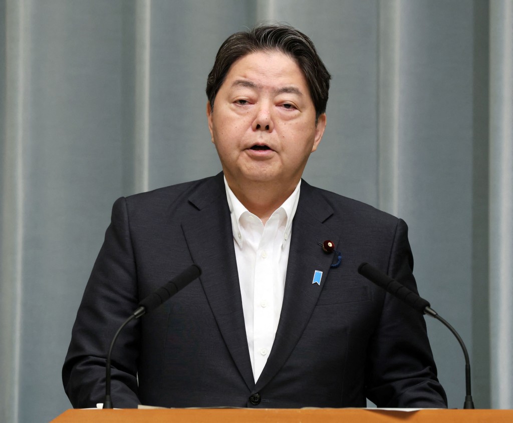 日本內閣官房長官林芳正未正面回應特朗普的言論。法新社 日本內閣官房長官林芳正未正面回應特朗普的言論。法新社