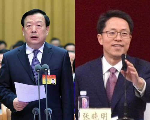 左：夏寶龍、張曉明。