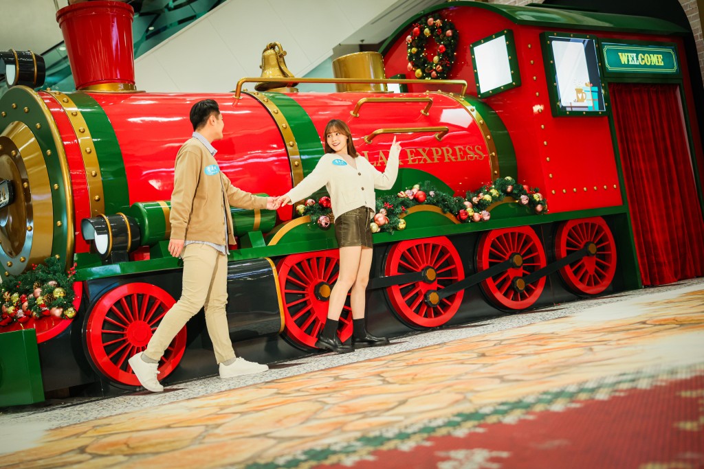 聖誕好去處︳青衣城以兒童繪本《北極快車》為藍本，打造「『幻』影北極列車站」！（圖片來源：港鐵）