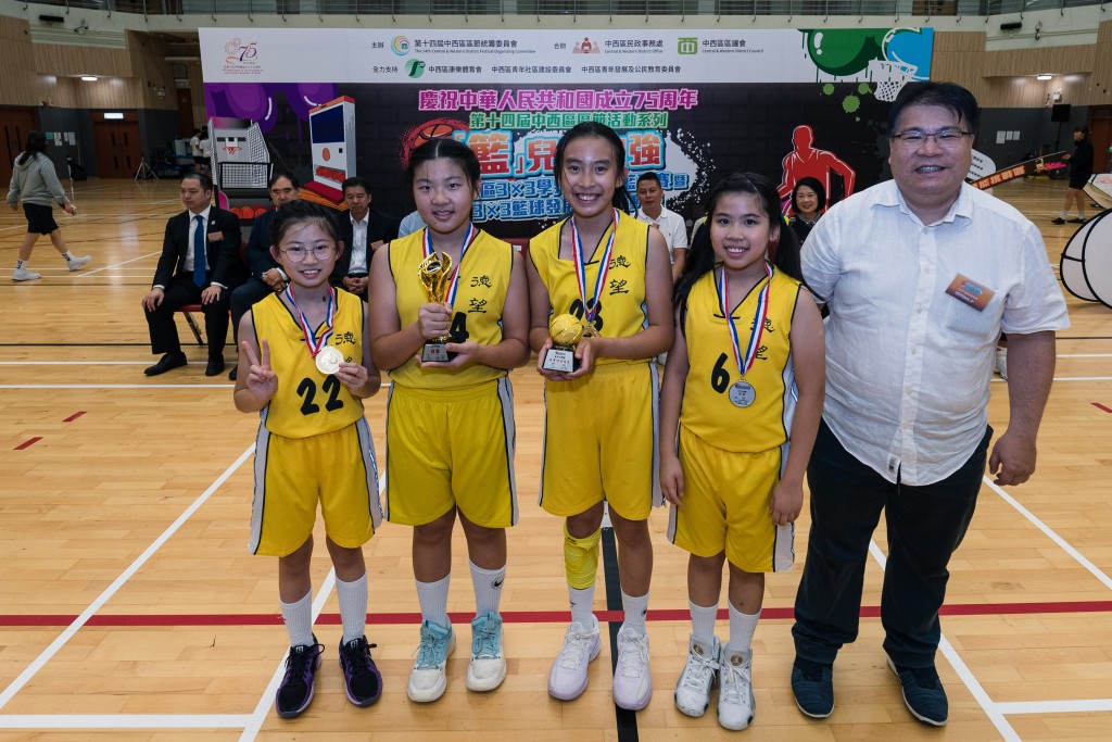 中西区3×3学界青少年篮球赛刚于周日举行。 公关图片