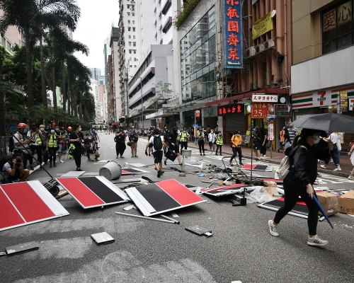 日本政府強烈關注香港局勢。資料圖片