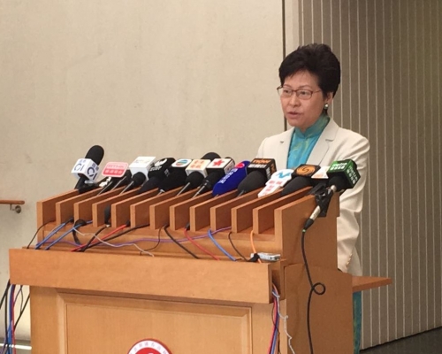 林鄭表示高鐵開通儀式將會在本月22日舉行。