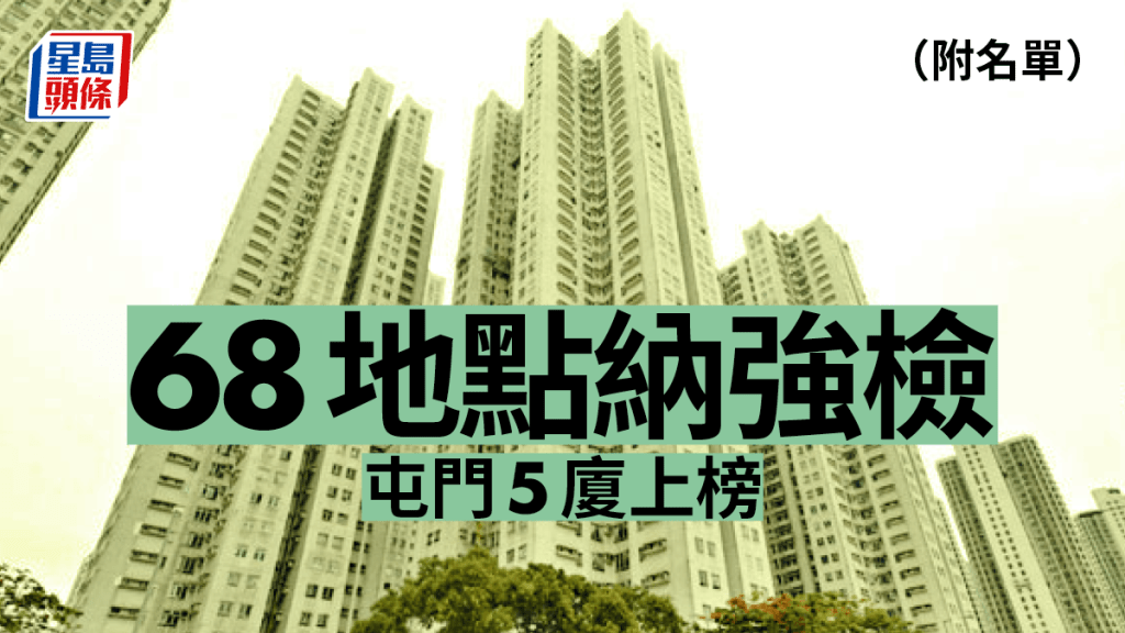 屯門翠寧花園 2 座納入強檢。資料圖片