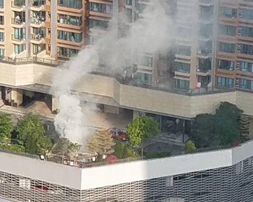 元朗Grand Yoho發生火警。突發事故報料區圖片