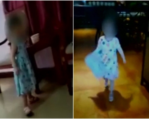 被送養的兩歲女童。 網圖