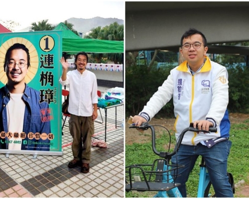 連桷璋（左）及姚鈞豪（右）被捕。FB圖片