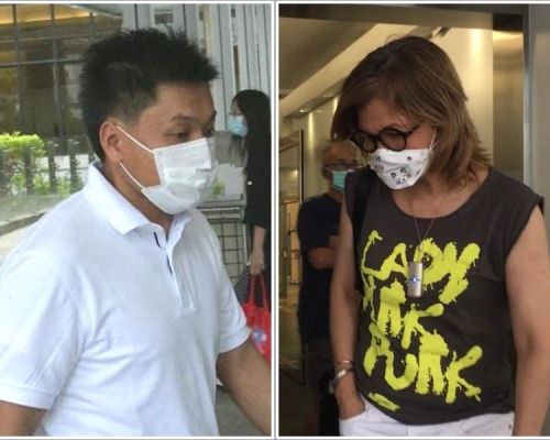 黎駿豪(左)及證人高小燕(右)。